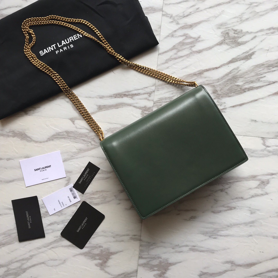 532750, CASSANDRA MONOGRAM CLASP BAG IN SMOOTH LEATHER, YSL Saint Laurent