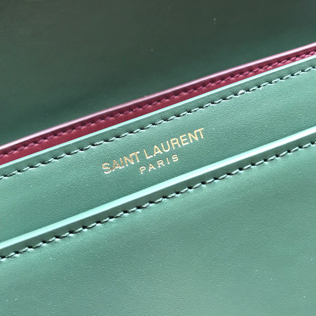 532750, CASSANDRA MONOGRAM CLASP BAG IN SMOOTH LEATHER, YSL Saint Laurent