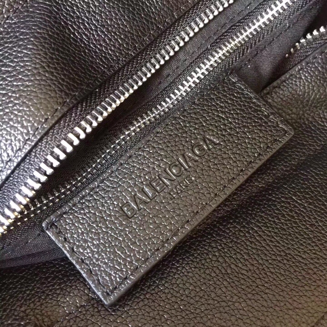 SHOPPING BAG NORTH-SOUTH M, Long natural grain calfskin shopping bag with marquetry logo, BALENCIAGA HANDBAGS
