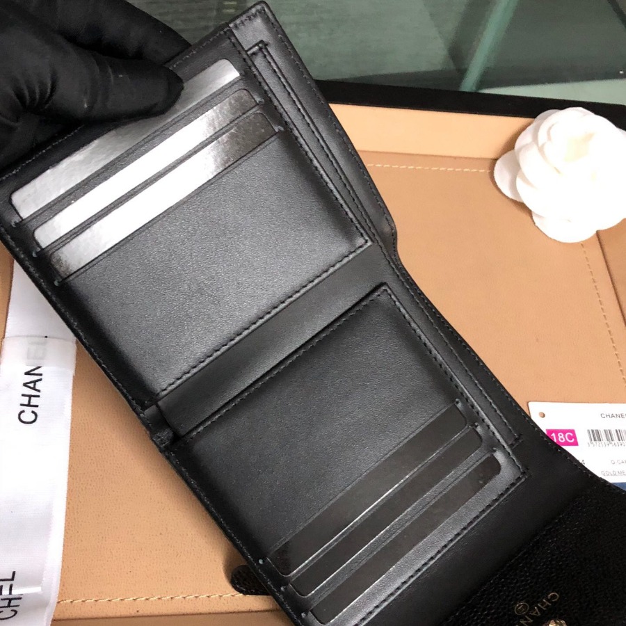 A81996 Boy chanel small flap wallet, CAVIAR CALFSKIN, Chanel Wallet