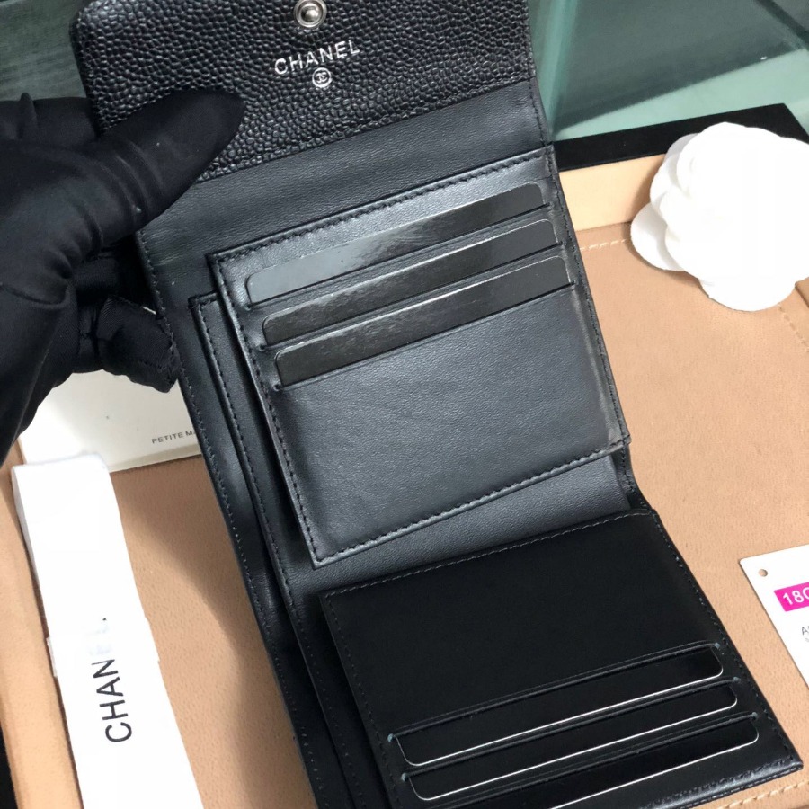 A81996 Boy chanel small flap wallet, CAVIAR CALFSKIN, Chanel Wallet