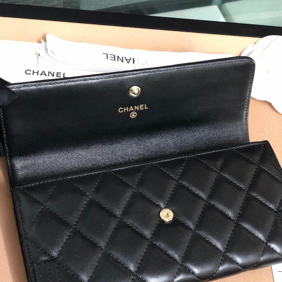 A80286 BOY CHANEL Flap Wallet, Lambskin, Chanel Wallet