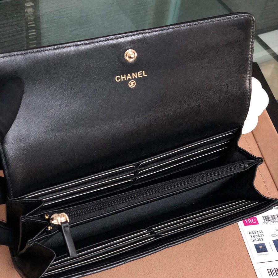 A80286 BOY CHANEL Flap Wallet, Lambskin, Chanel Wallet