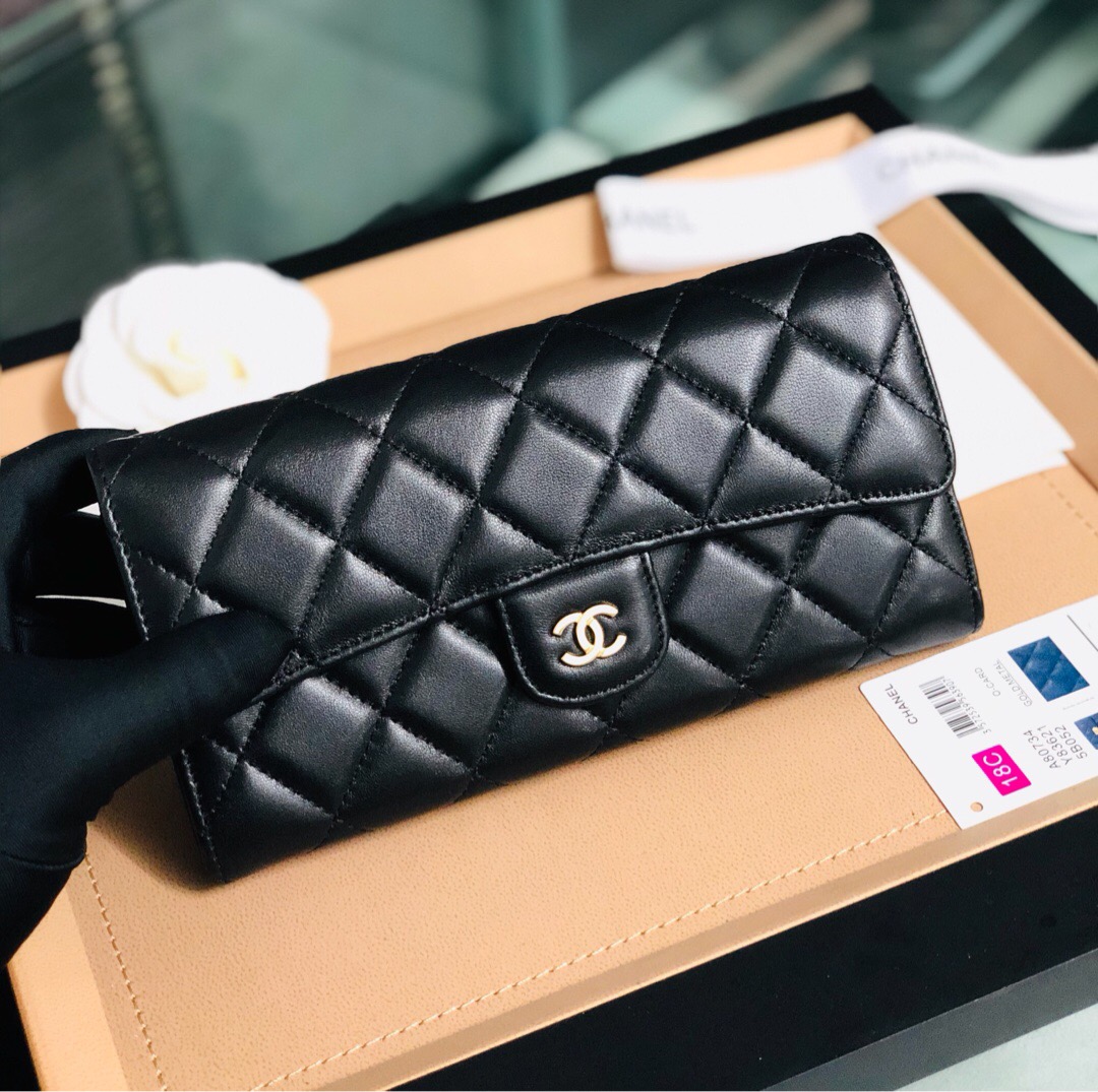 Classic long flap wallet, Chanel Wallet