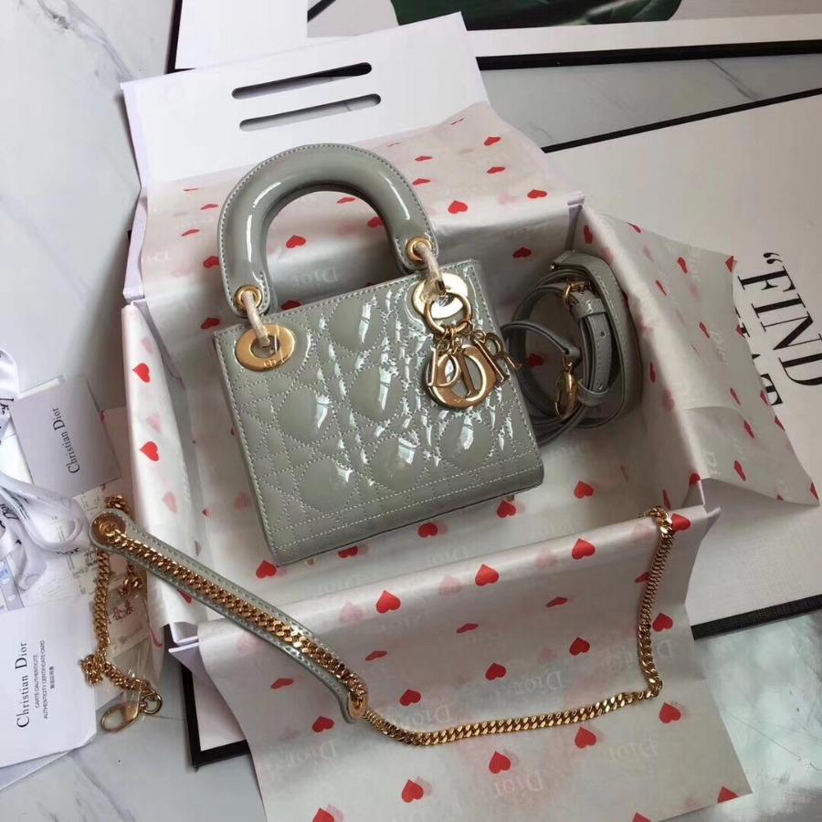 MINI LADY DIOR CALFSKIN BAG, Strap long about 120cm, Christian Dior CD Handbags