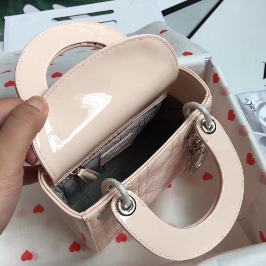 MINI LADY DIOR CALFSKIN BAG, Strap long about 120cm, Christian Dior CD Handbags