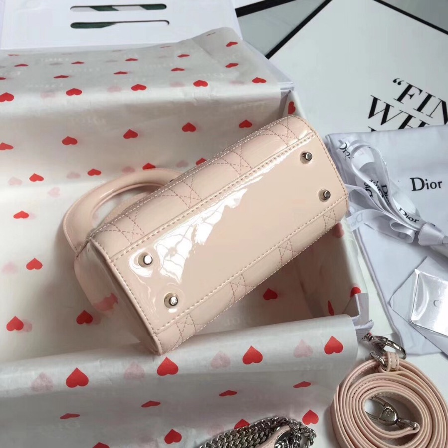 MINI LADY DIOR CALFSKIN BAG, Strap long about 120cm, Christian Dior CD Handbags