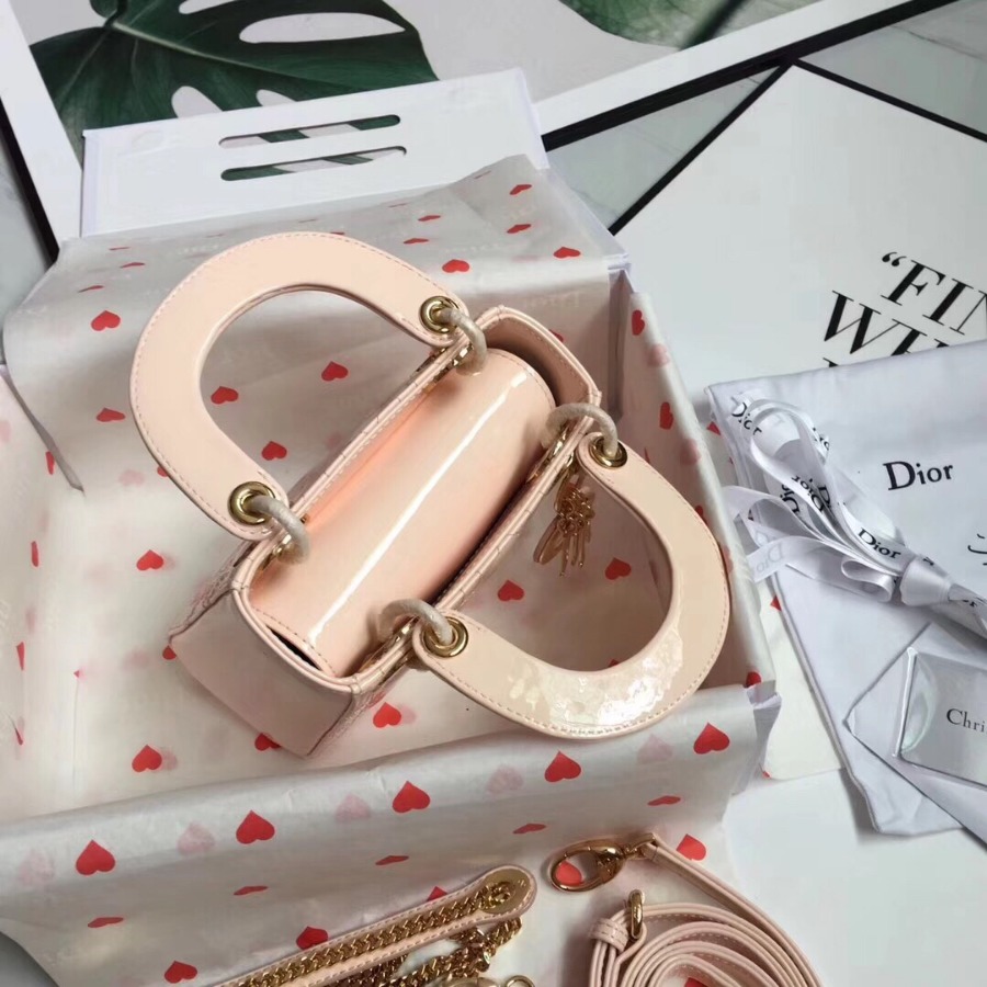 MINI LADY DIOR CALFSKIN BAG, Strap long about 120cm, Christian Dior CD Handbags