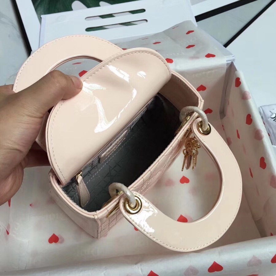 MINI LADY DIOR CALFSKIN BAG, Strap long about 120cm, Christian Dior CD Handbags