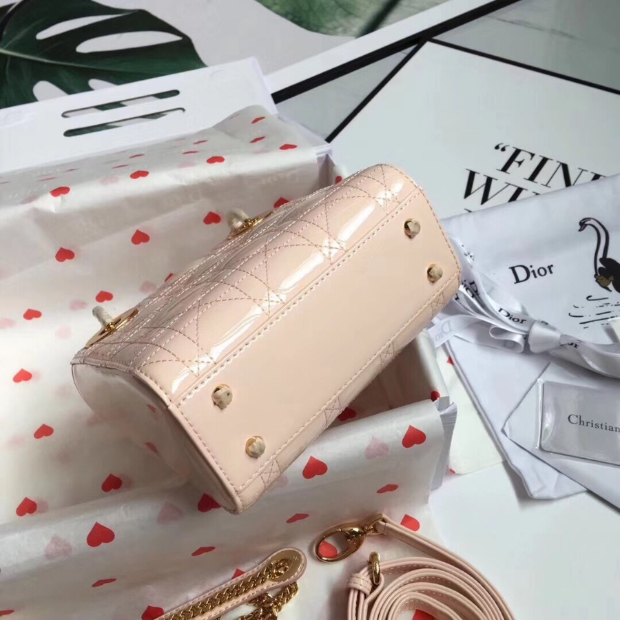 MINI LADY DIOR CALFSKIN BAG, Strap long about 120cm, Christian Dior CD Handbags