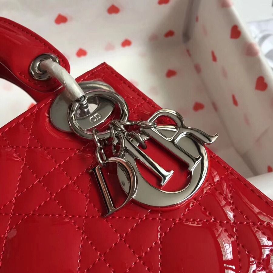 MINI LADY DIOR CALFSKIN BAG, Strap long about 120cm, Christian Dior CD Handbags