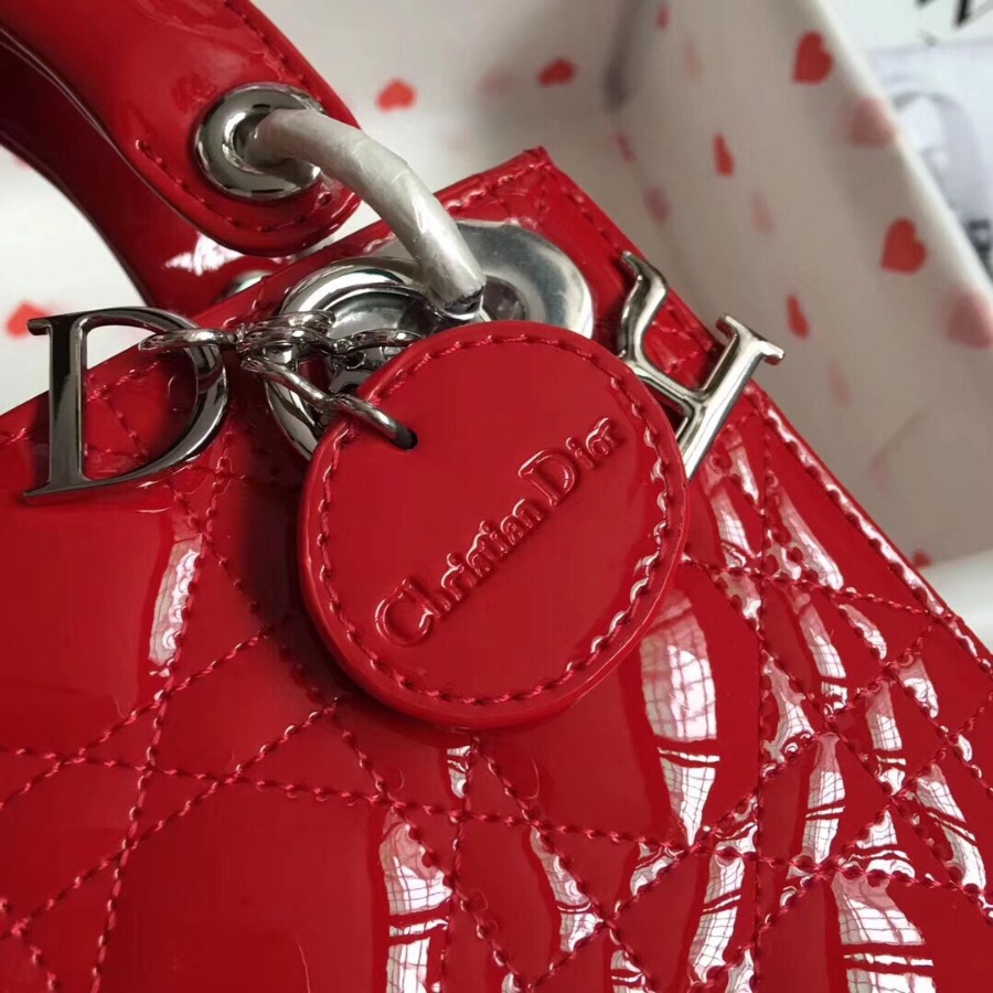 MINI LADY DIOR CALFSKIN BAG, Strap long about 120cm, Christian Dior CD Handbags