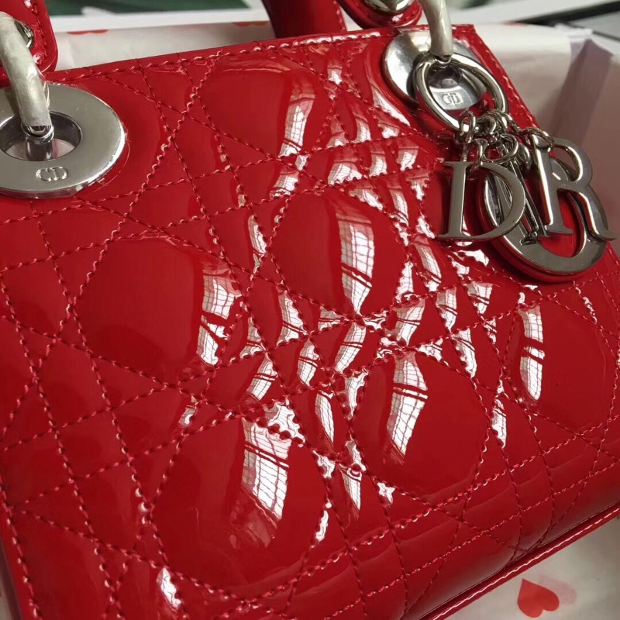 MINI LADY DIOR CALFSKIN BAG, Strap long about 120cm, Christian Dior CD Handbags