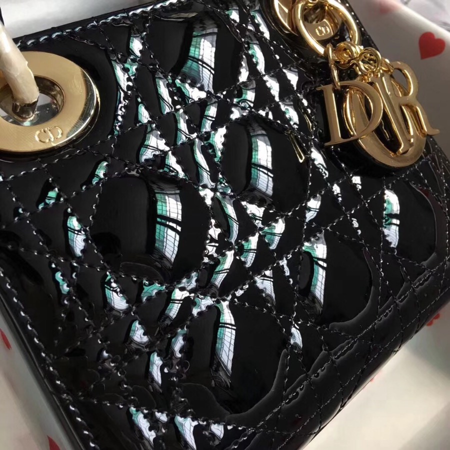 MINI LADY DIOR CALFSKIN BAG, Strap long about 120cm, Christian Dior CD Handbags