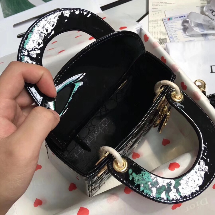 MINI LADY DIOR CALFSKIN BAG, Strap long about 120cm, Christian Dior CD Handbags