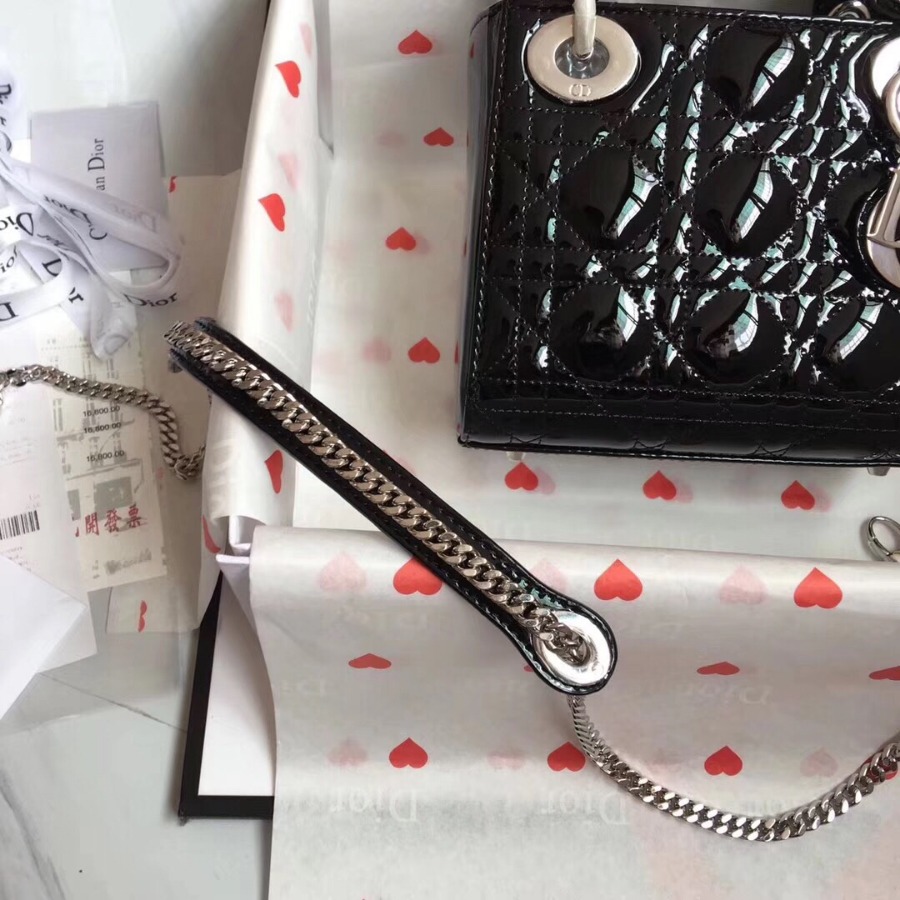 MINI LADY DIOR CALFSKIN BAG, Strap long about 120cm, Christian Dior CD Handbags