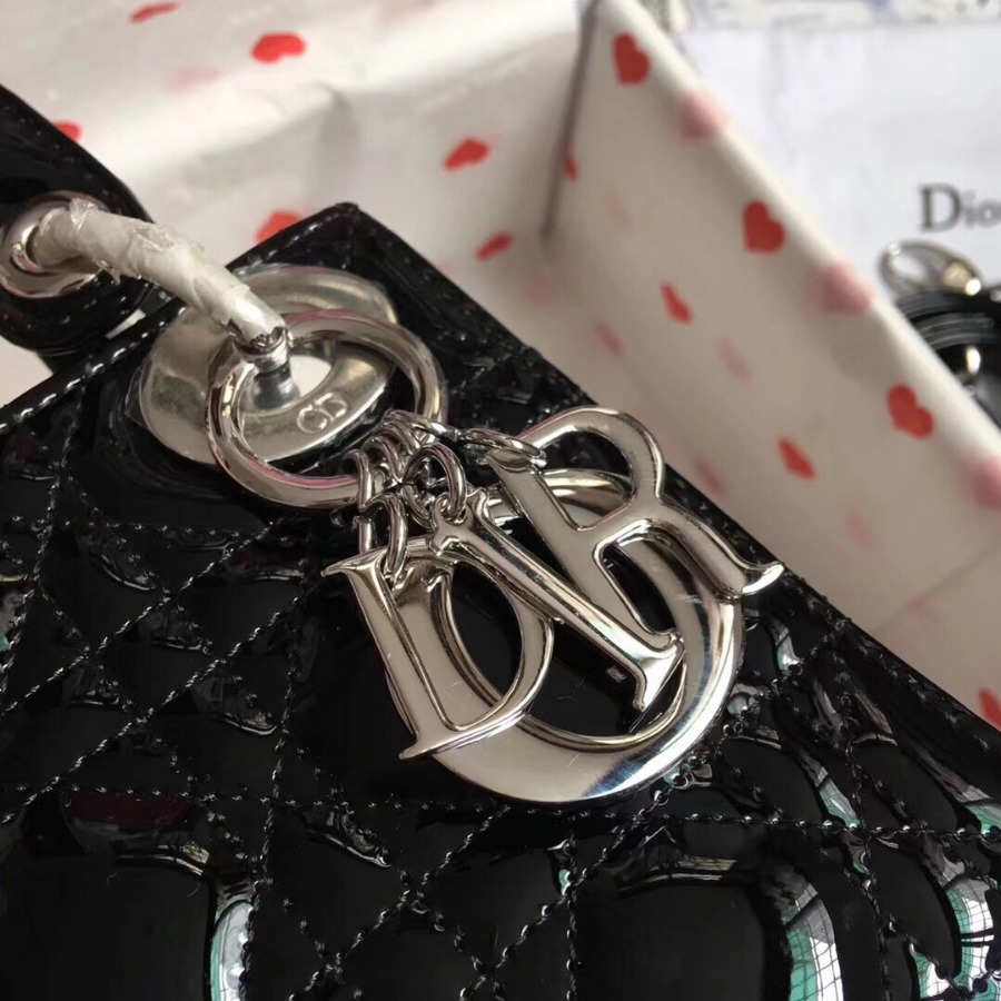 MINI LADY DIOR CALFSKIN BAG, Strap long about 120cm, Christian Dior CD Handbags