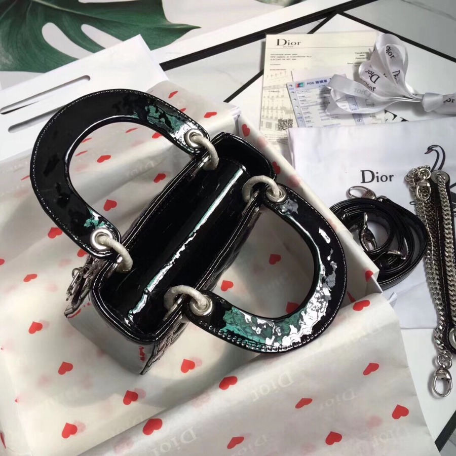 MINI LADY DIOR CALFSKIN BAG, Strap long about 120cm, Christian Dior CD Handbags