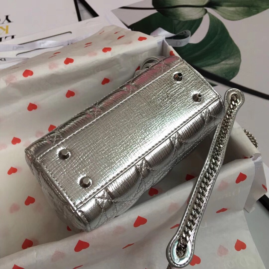 MINI LADY DIOR LAMBSKIN BAG, Strap long about 120cm, Christian Dior CD Handbags