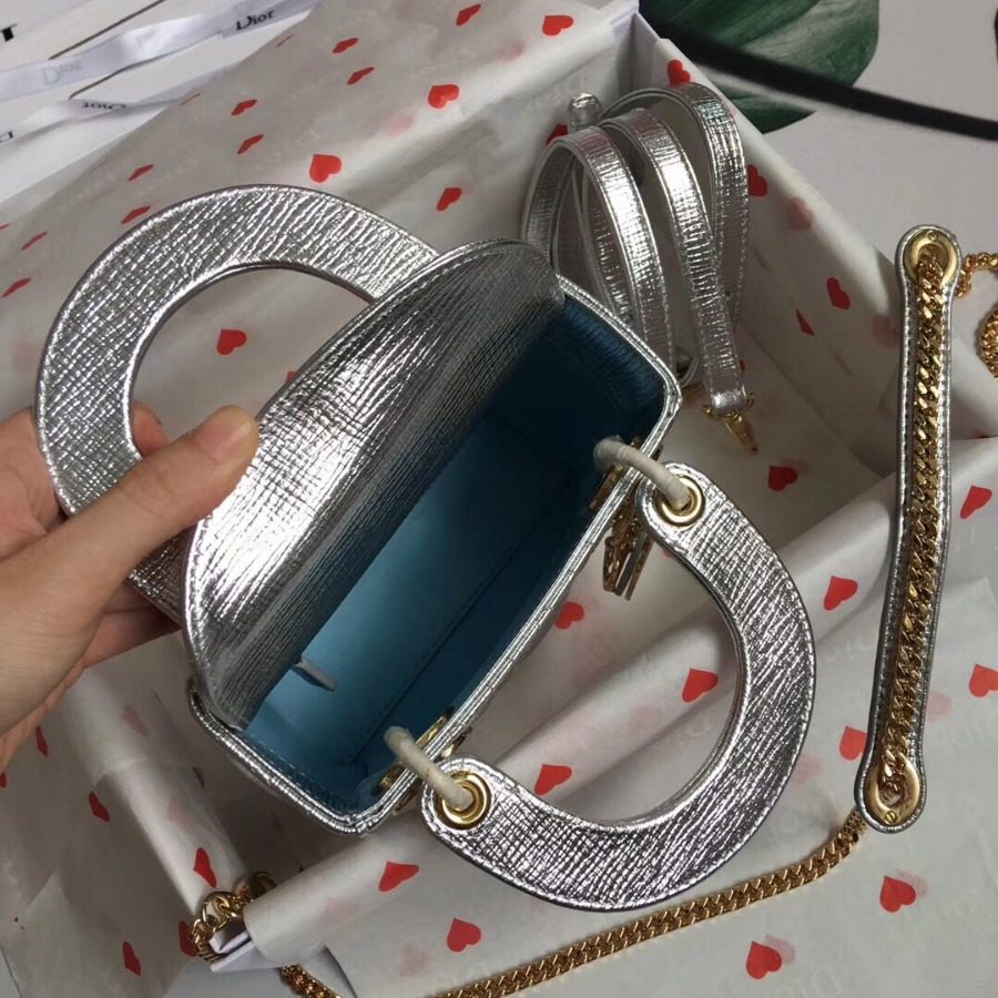MINI LADY DIOR LAMBSKIN BAG, Strap long about 120cm, Christian Dior CD Handbags