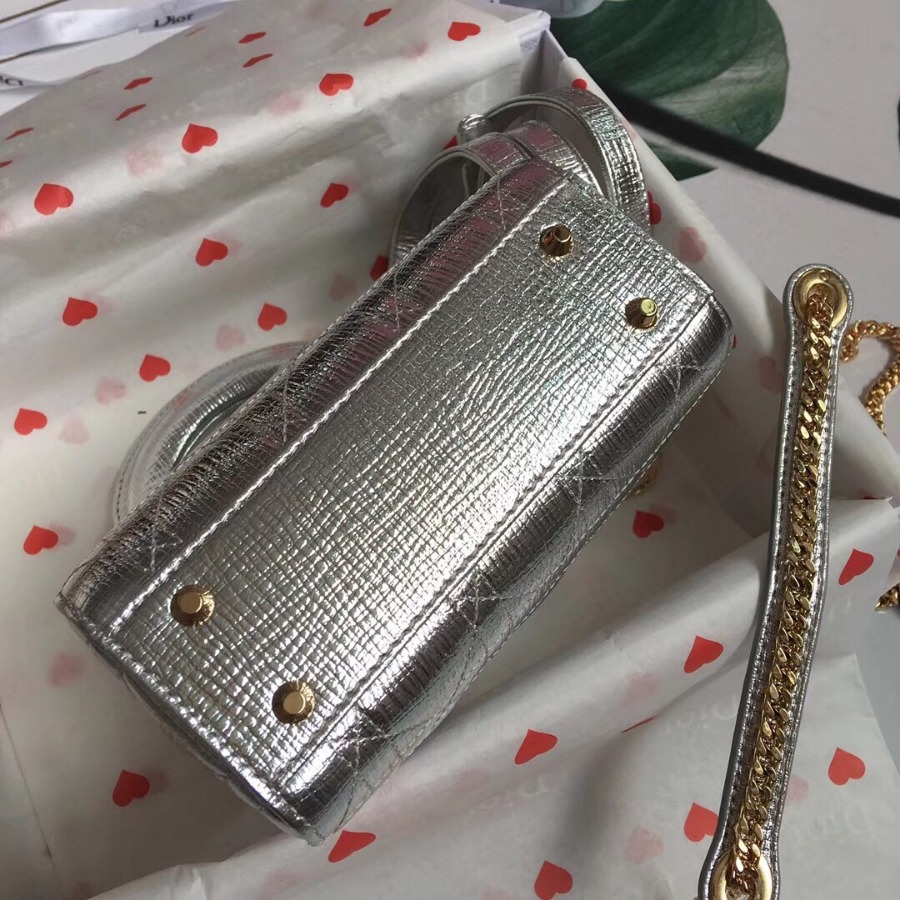 MINI LADY DIOR LAMBSKIN BAG, Strap long about 120cm, Christian Dior CD Handbags