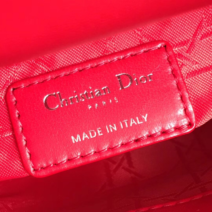 MINI LADY DIOR LAMBSKIN BAG, Strap long about 120cm, Christian Dior CD Handbags