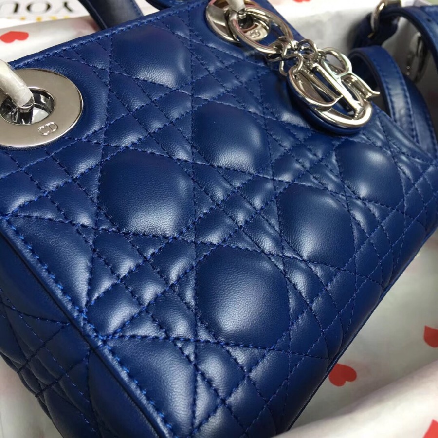 MINI LADY DIOR LAMBSKIN BAG, Strap long about 120cm, Christian Dior CD Handbags