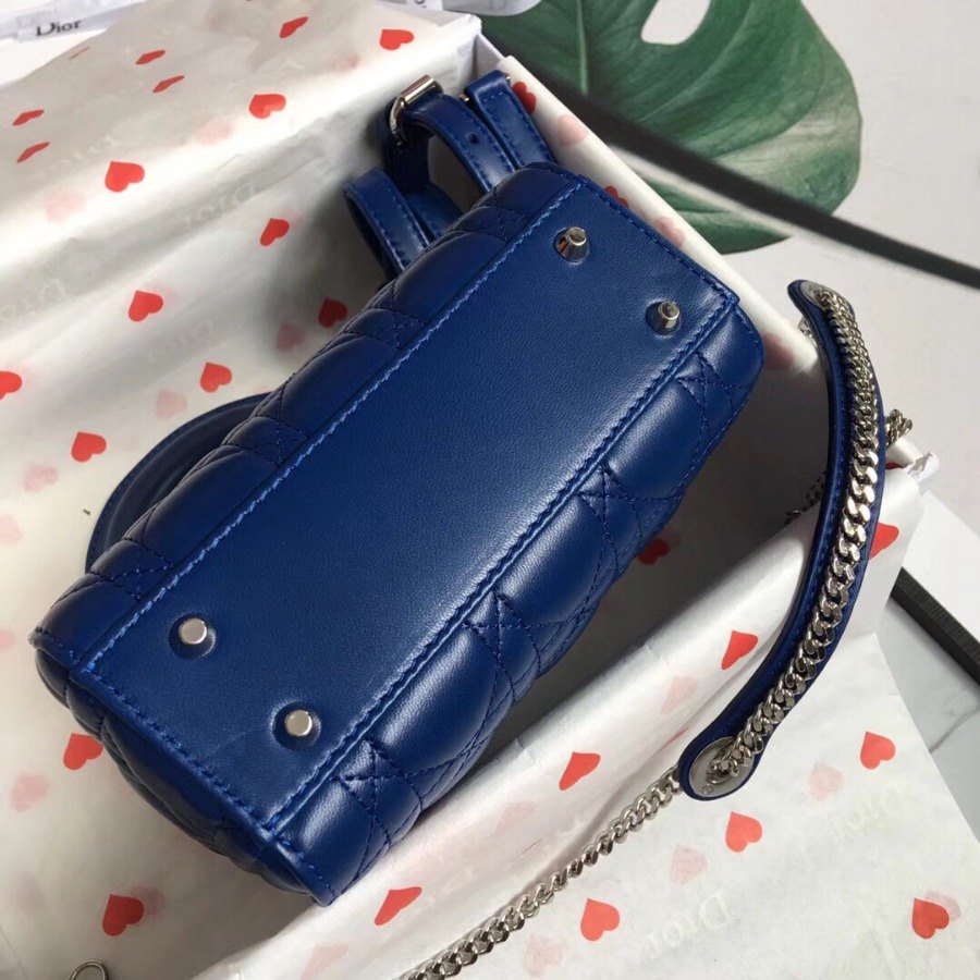 MINI LADY DIOR LAMBSKIN BAG, Strap long about 120cm, Christian Dior CD Handbags