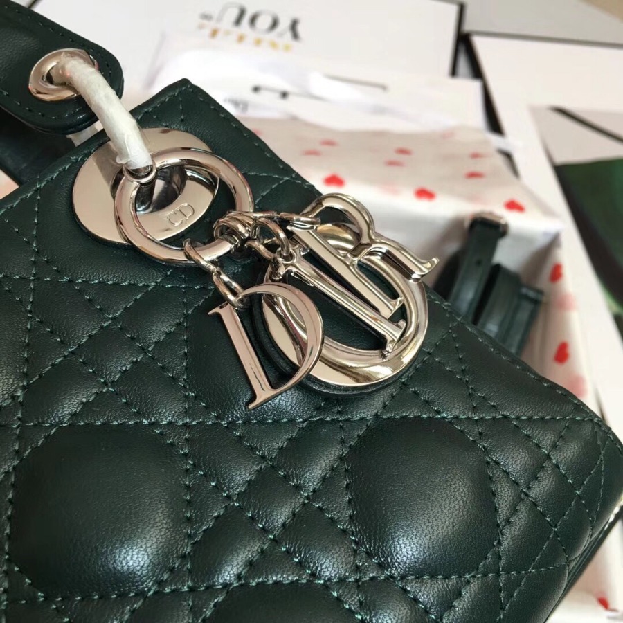 MINI LADY DIOR LAMBSKIN BAG, Strap long about 120cm, Christian Dior CD Handbags