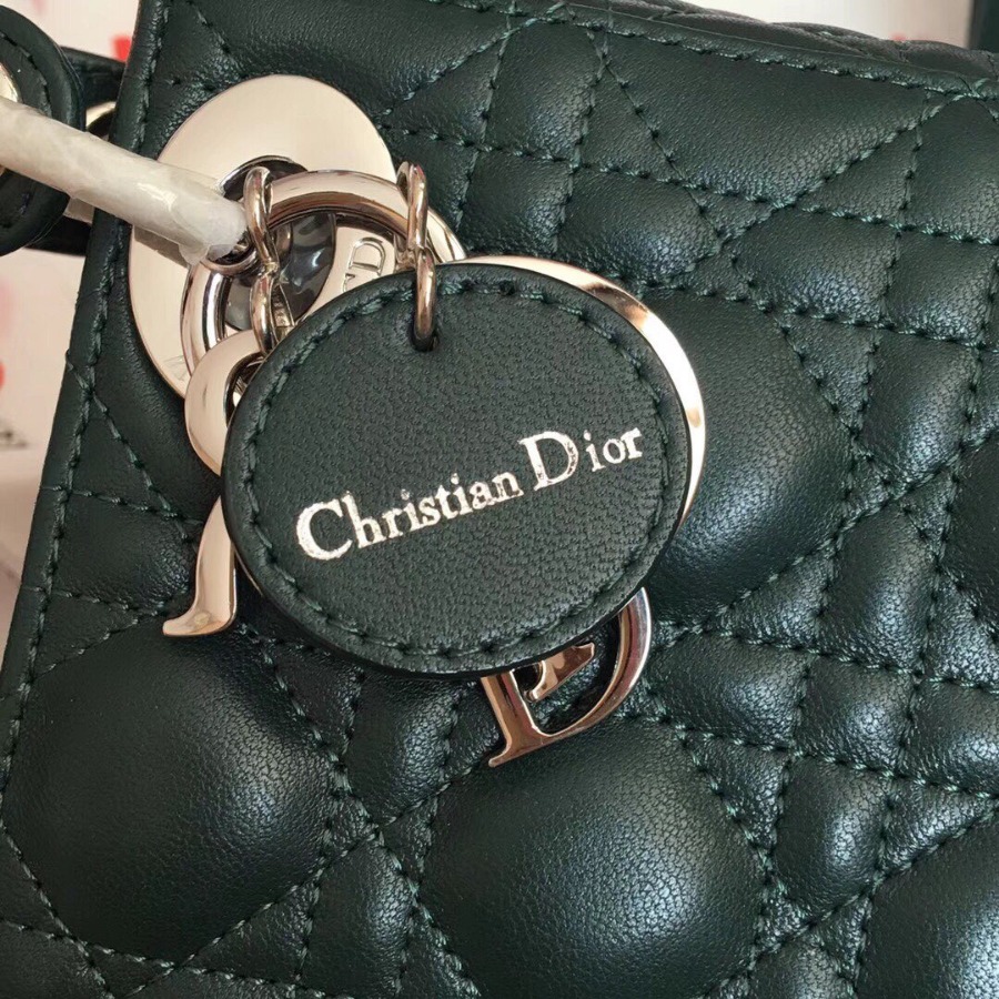 MINI LADY DIOR LAMBSKIN BAG, Strap long about 120cm, Christian Dior CD Handbags