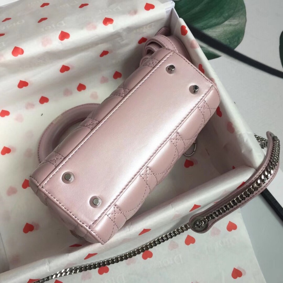 MINI LADY DIOR LAMBSKIN BAG, Strap long about 120cm, Christian Dior CD Handbags