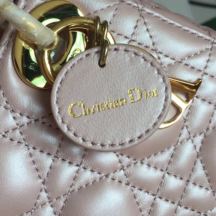 MINI LADY DIOR LAMBSKIN BAG, Strap long about 120cm, Christian Dior CD Handbags