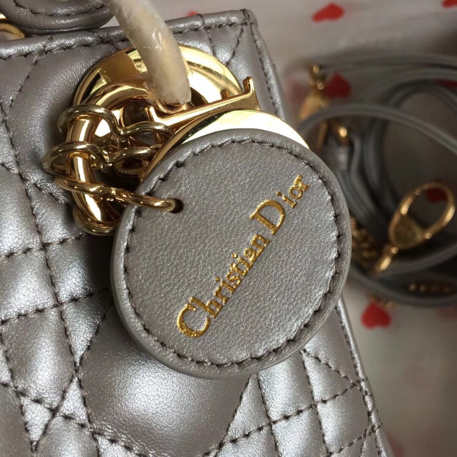 MINI LADY DIOR LAMBSKIN BAG, Strap long about 120cm, Christian Dior CD Handbags