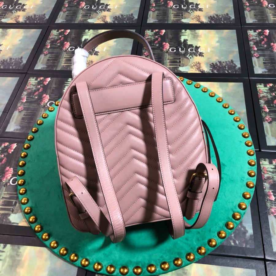 Gucci GG Marmont quilted leather backpack, 476671