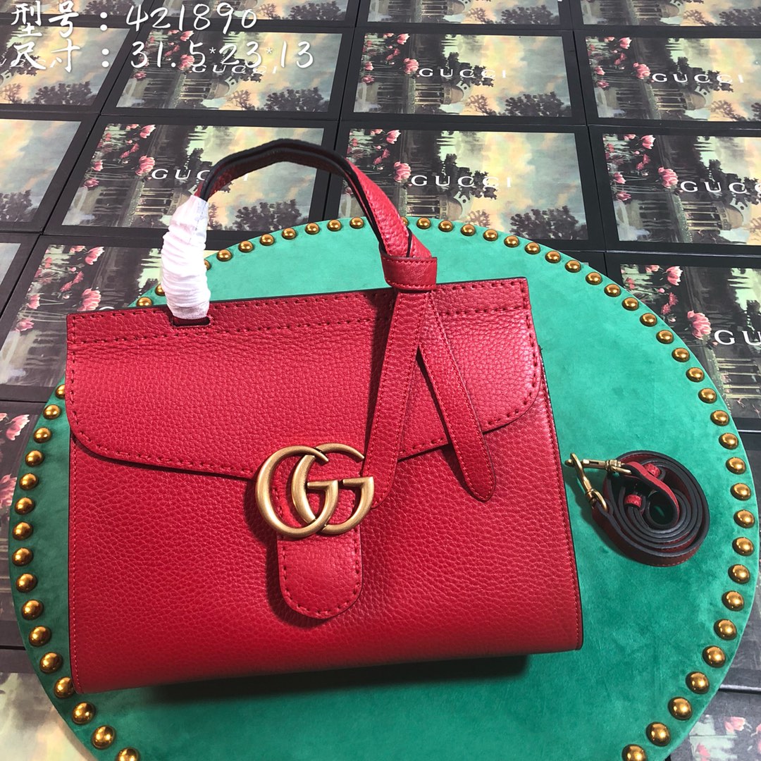 Gucci GG Marmont small top handle bag, 421890