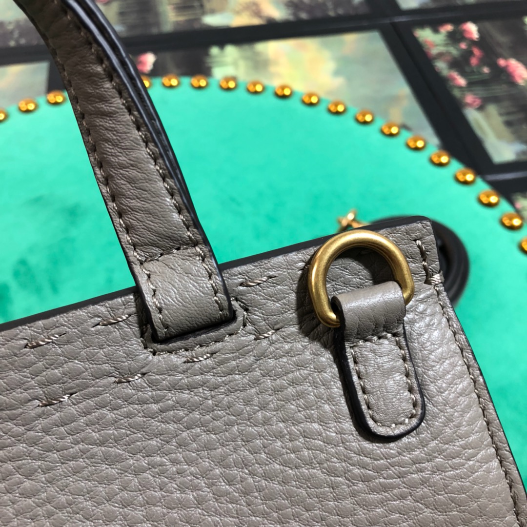 GUCCI GG Marmont leather top handle mini bag, 442622