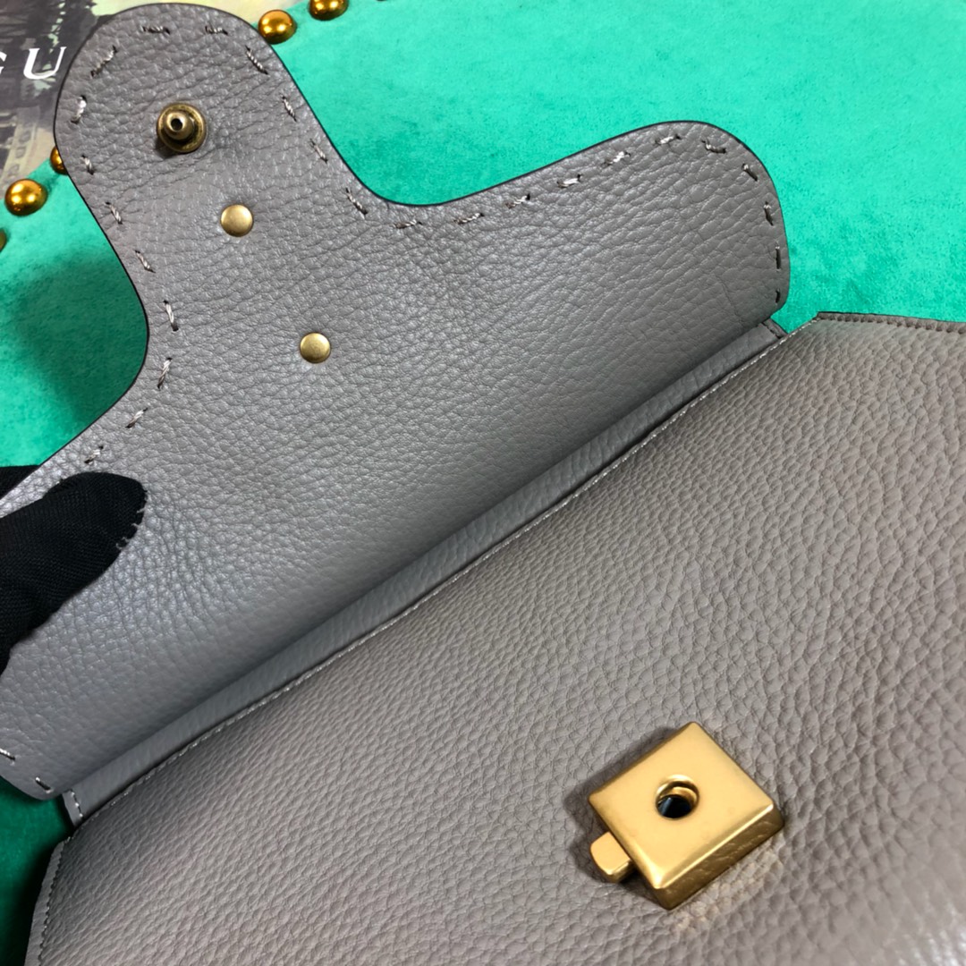 GUCCI GG Marmont leather top handle mini bag, 442622