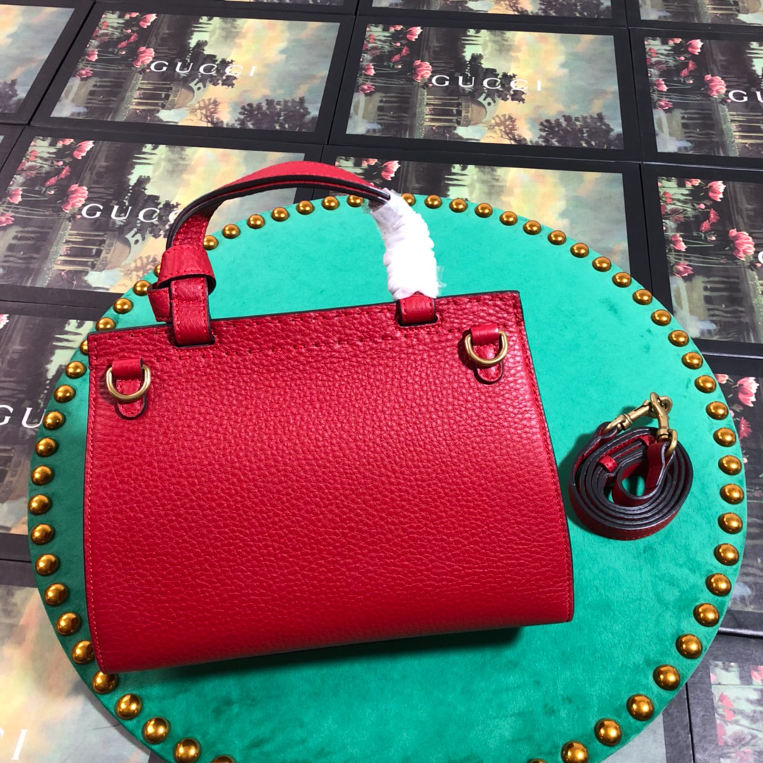 GUCCI GG Marmont leather top handle mini bag, 442622