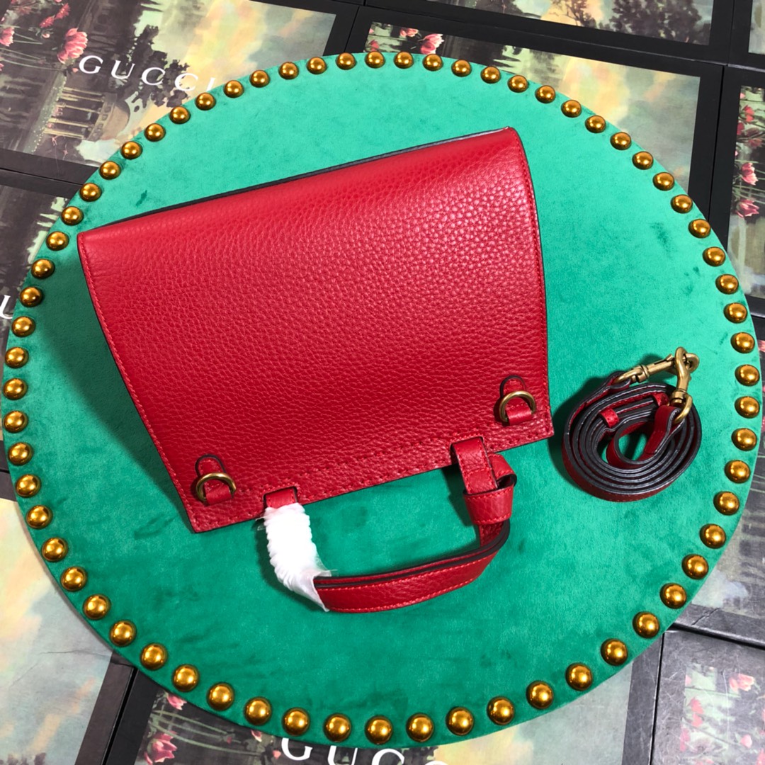 GUCCI GG Marmont leather top handle mini bag, 442622