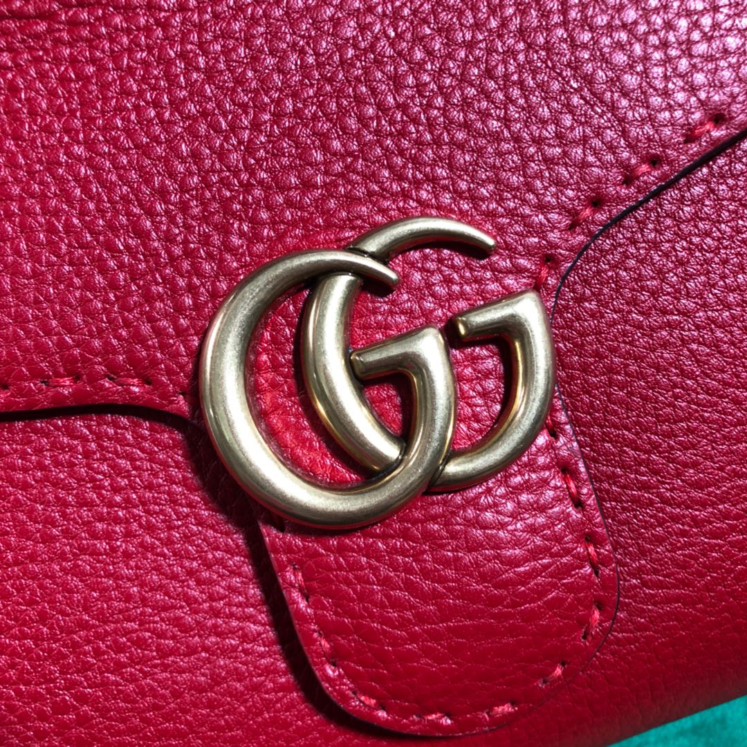 GUCCI GG Marmont leather top handle mini bag, 442622