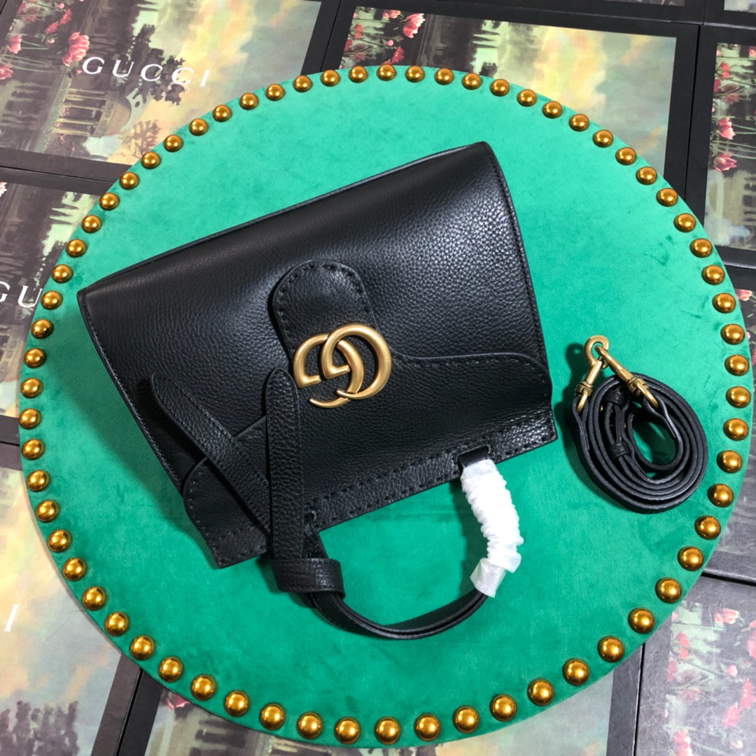 GUCCI GG Marmont leather top handle mini bag, 442622