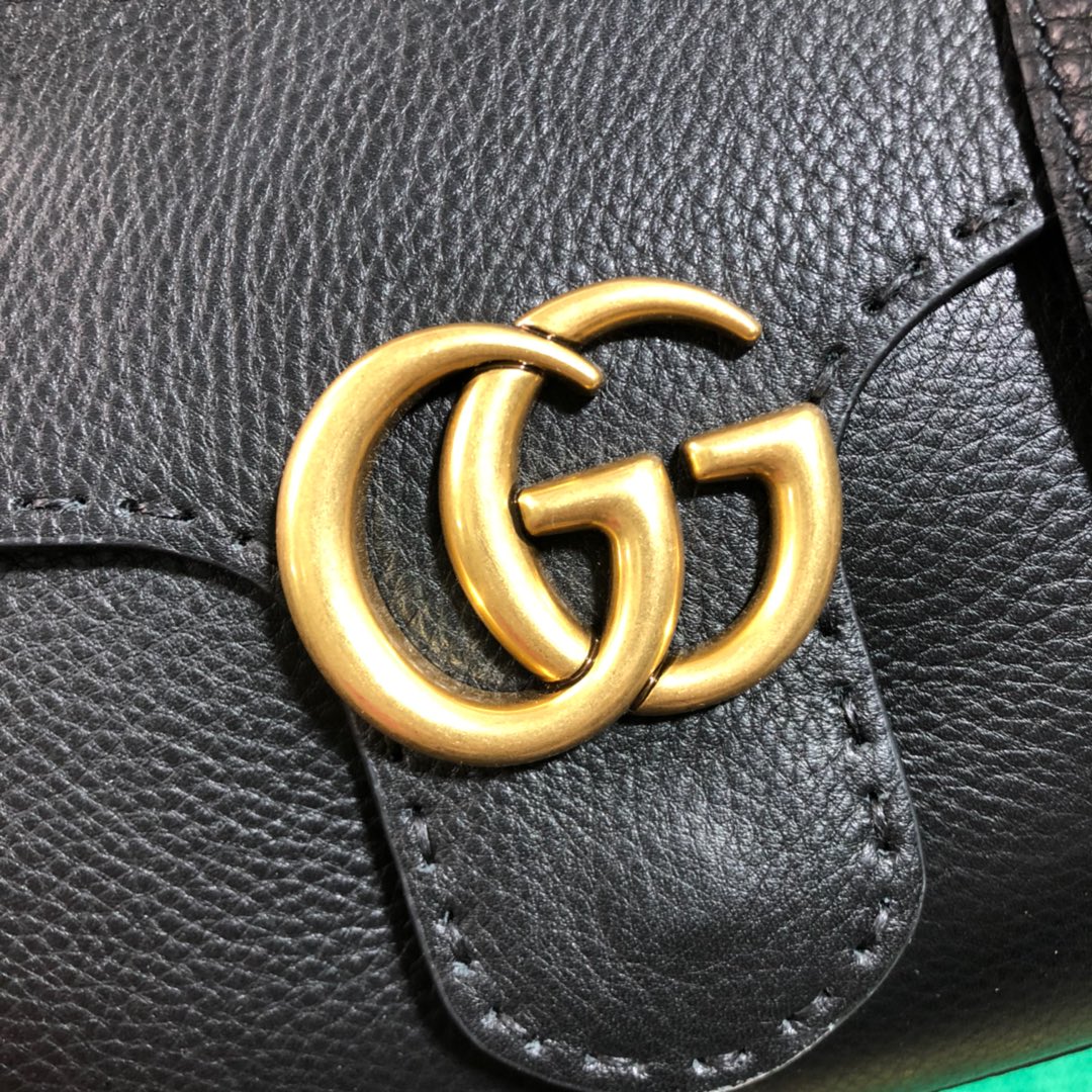 GUCCI GG Marmont leather top handle mini bag, 442622