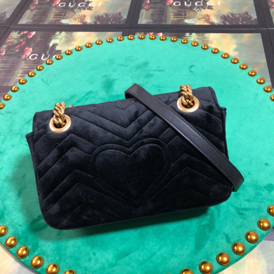446744 GG Marmont velvet mini bag, Gucci Shoulder bag
