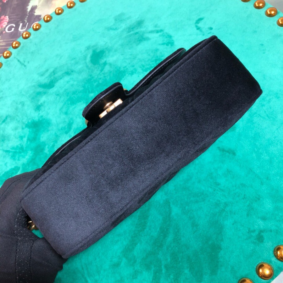 446744 GG Marmont velvet mini bag, Gucci Shoulder bag