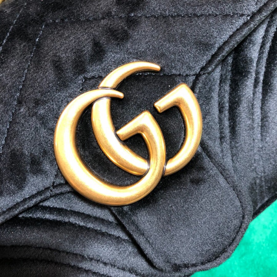 446744 GG Marmont velvet mini bag, Gucci Shoulder bag