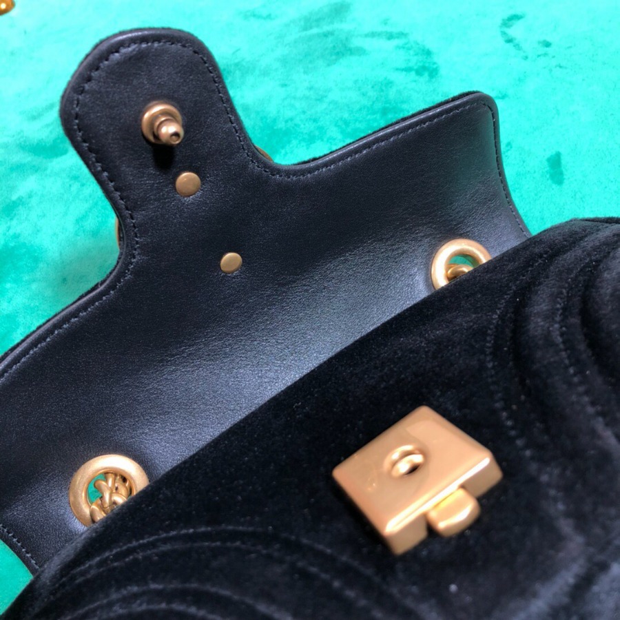 446744 GG Marmont velvet mini bag, Gucci Shoulder bag