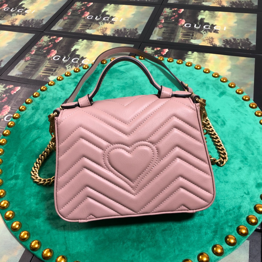 547260 GG Marmont mini top handle bag, GUCCI HANDBAGS