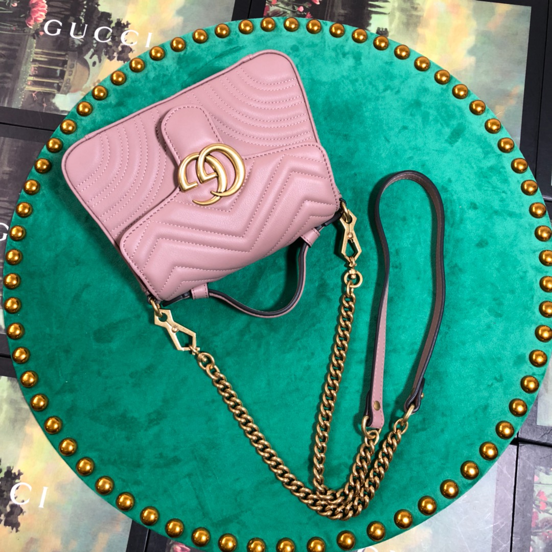 547260 GG Marmont mini top handle bag, GUCCI HANDBAGS