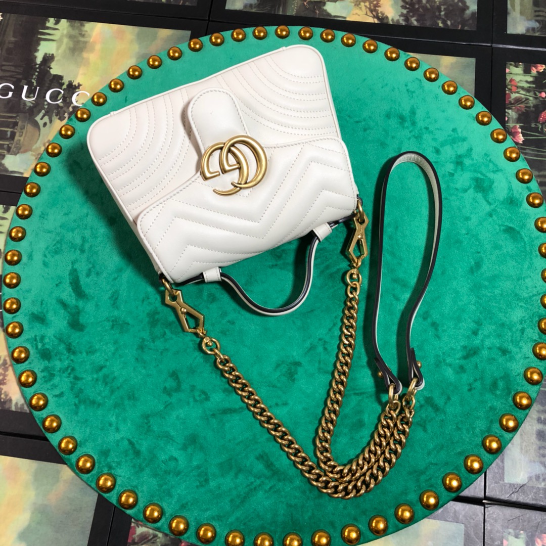 547260 GG Marmont mini top handle bag, GUCCI HANDBAGS