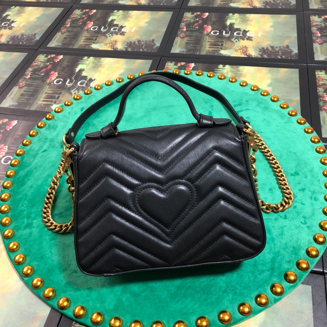 547260 GG Marmont mini top handle bag, GUCCI HANDBAGS